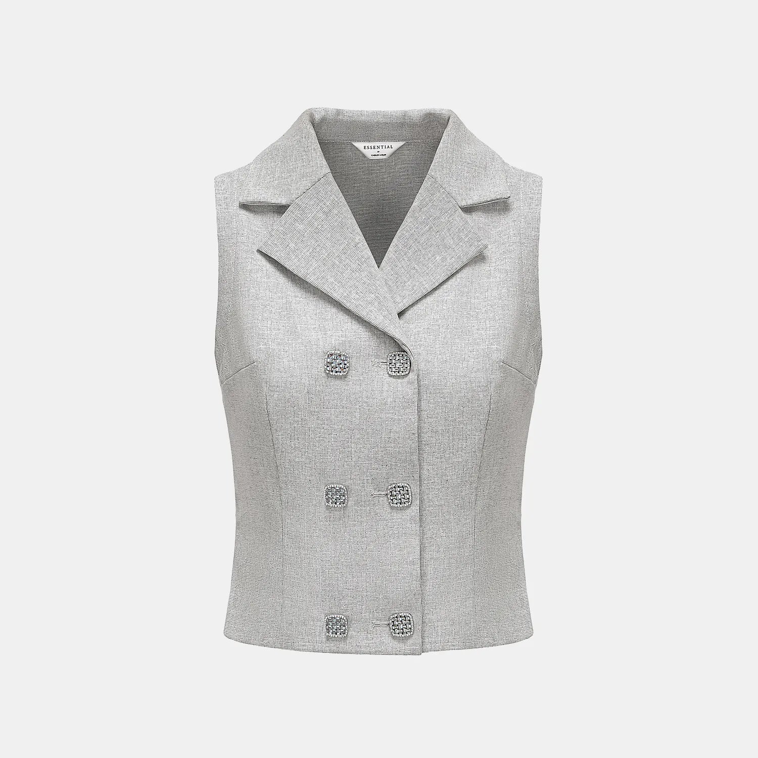 “Essential Golf Collection” 科技面料休閒無袖運動上衣— 灰