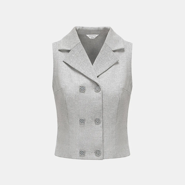 “Essential Golf Collection” 科技面料休閒無袖運動上衣— 灰