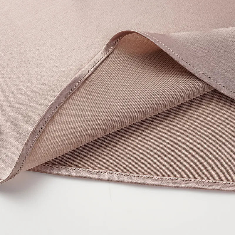 "Summer Diary" 醋酸盪領細肩帶背心—銅金