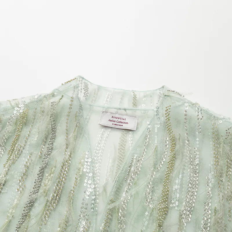 “Welcome to my party.” 珠繡羽毛工藝輕國風馬甲背心