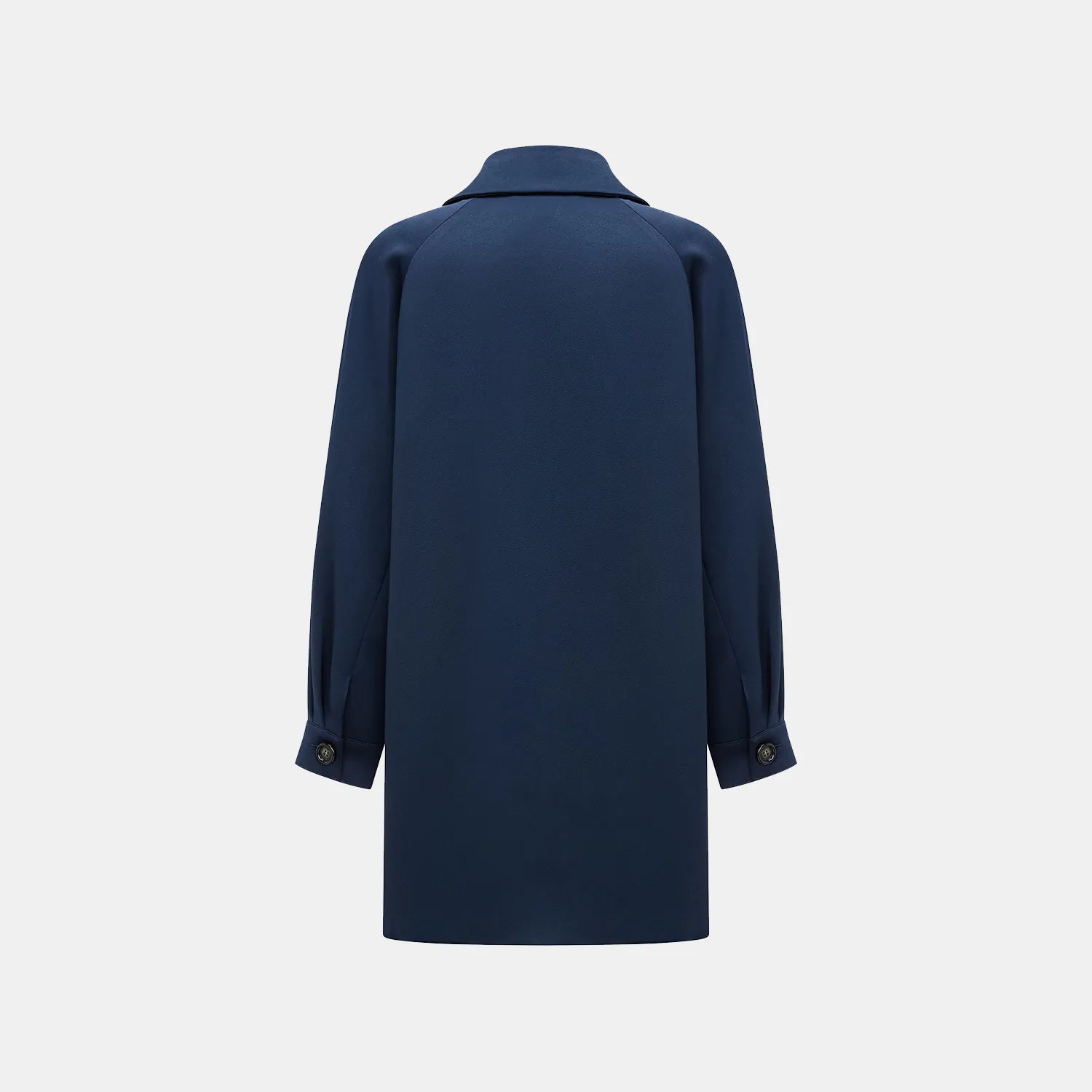 “Easy-go Chic” 重磅醋酸休閑款洋裝—藍