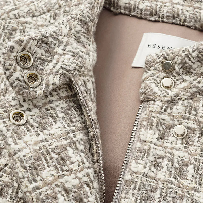 “Weekend at Monaco.” Tweed casual jacket—Grey Check 