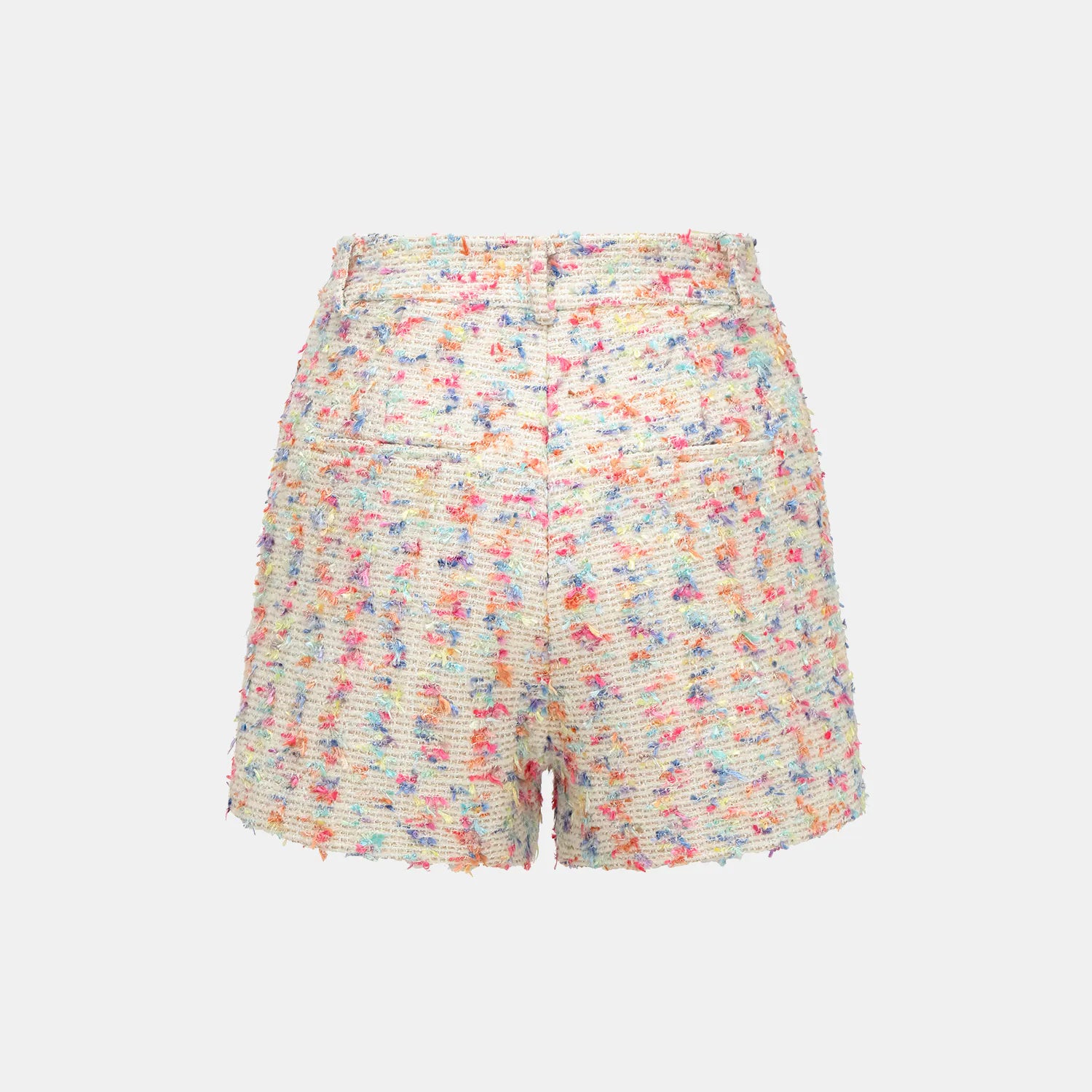 “Tokyo Hours” 花呢休閒大翻領短褲—白多彩