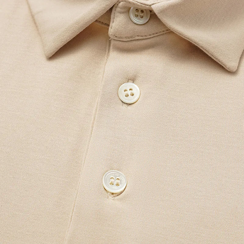 【男士系列】 “精緻日常” 超柔莫代爾POLO衫— 裸