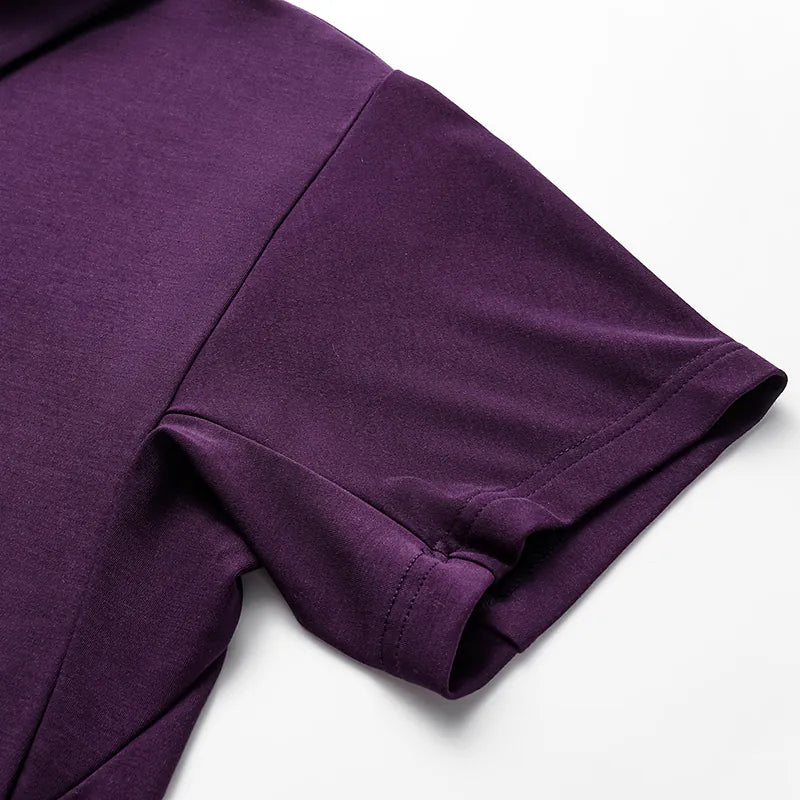 [Men's Series] "Exquisite Daily" Ultra-soft Modal POLO Shirt - Grape Purple 