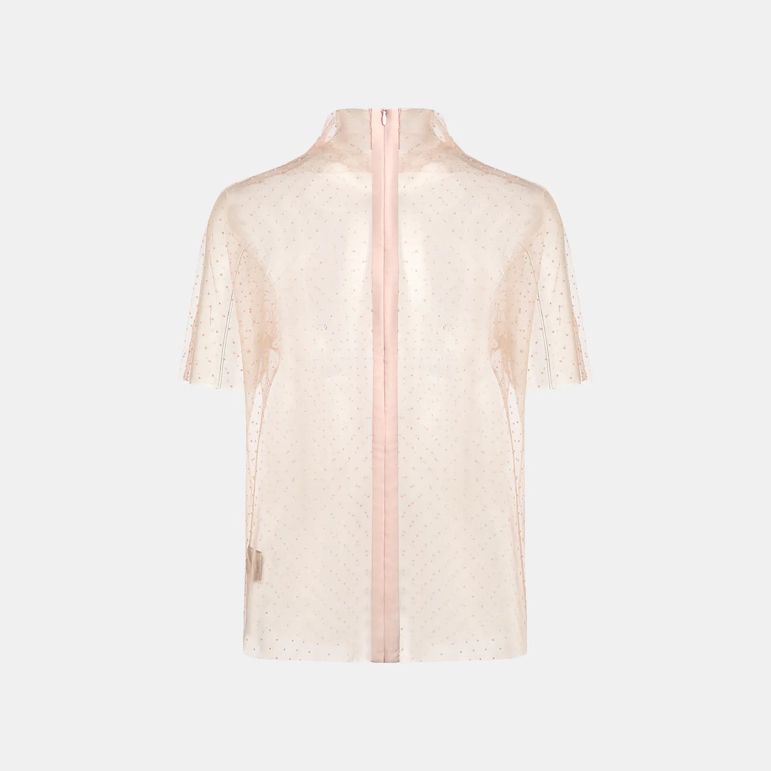 “Summer Diary”意大利薄紗上衣—Pink dot