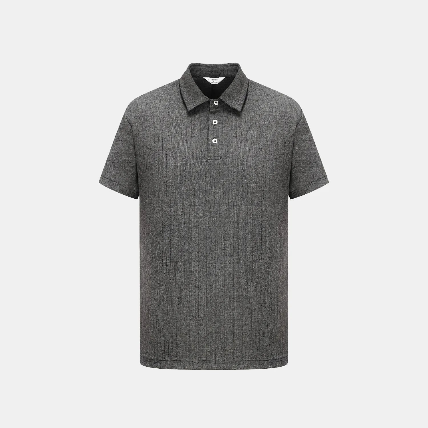 [Men’s Series] “Essential Golf Collection” Technical Fabric Polo Shirt – Black 