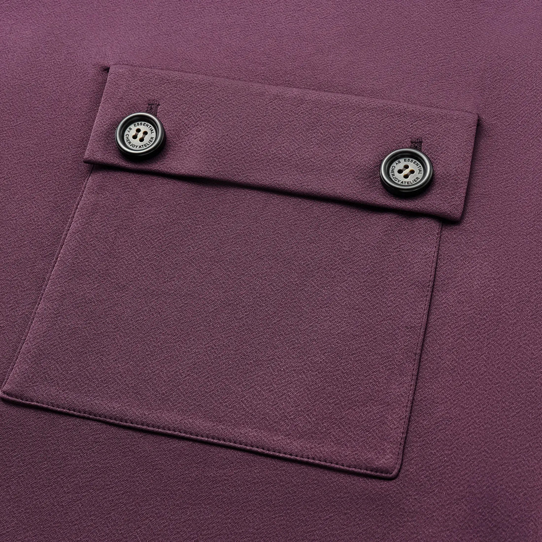 “Easy-go Chic” 重磅醋酸休閑款洋裝—紫