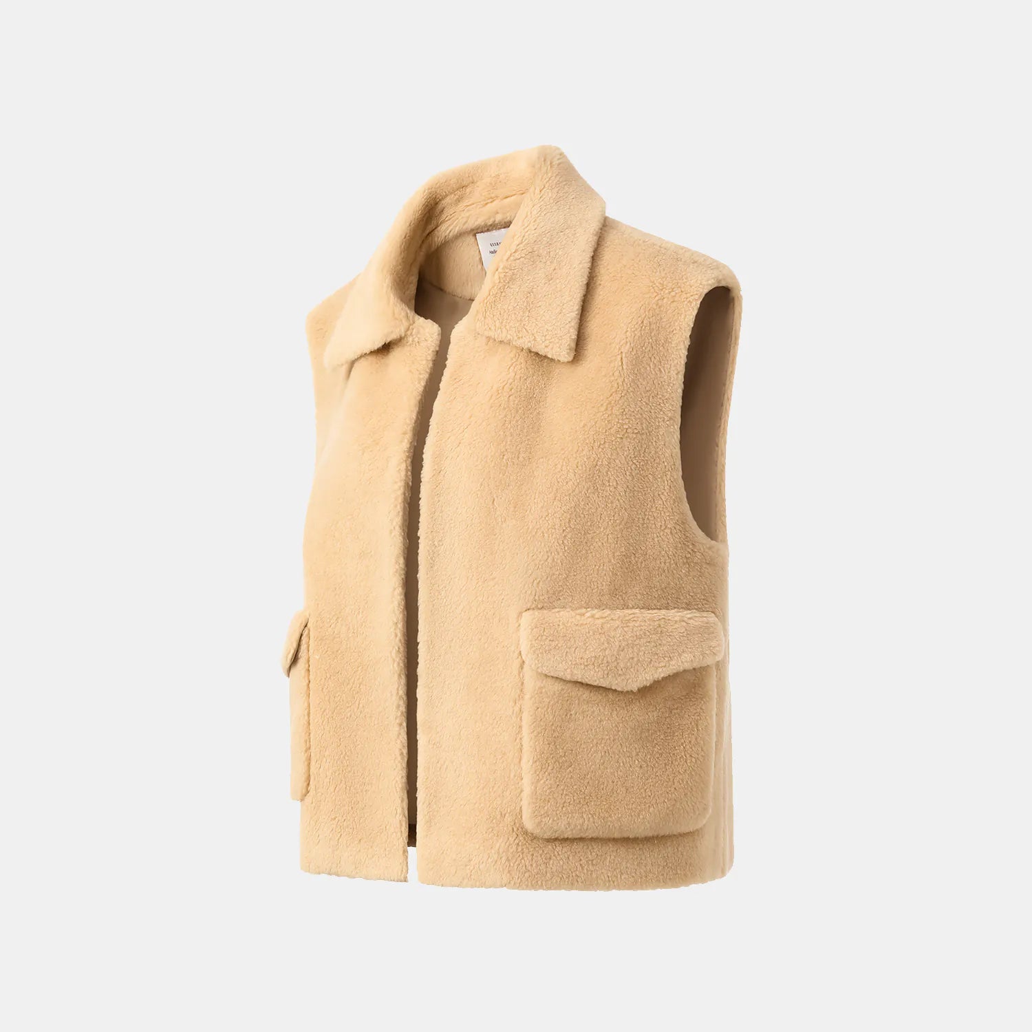 ”Tops.” 義大利頂級駝絨面料泰迪背心