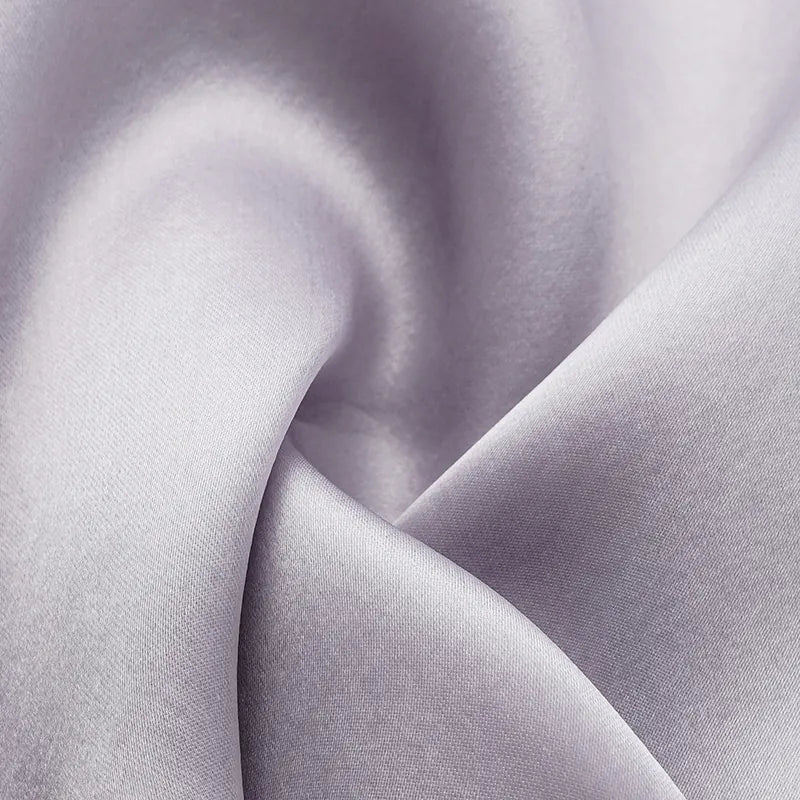 "慵倚春意" 真絲歐根緞立體剪裁國風罩衫— 暮雲煙紫