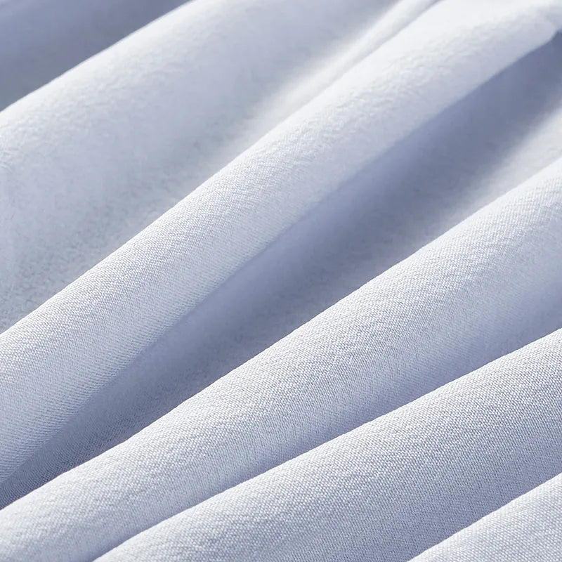 "Brunch at Ritz." 真絲雪紡立體抽褶背心— 暮雲煙紫