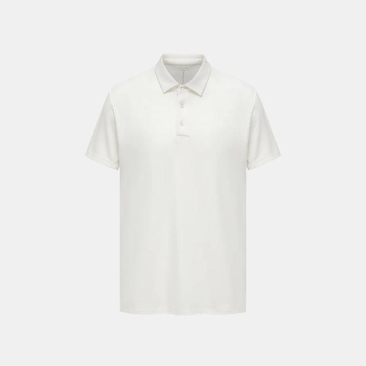 【男士系列】 “精緻日常” 超柔莫代爾POLO衫— 白