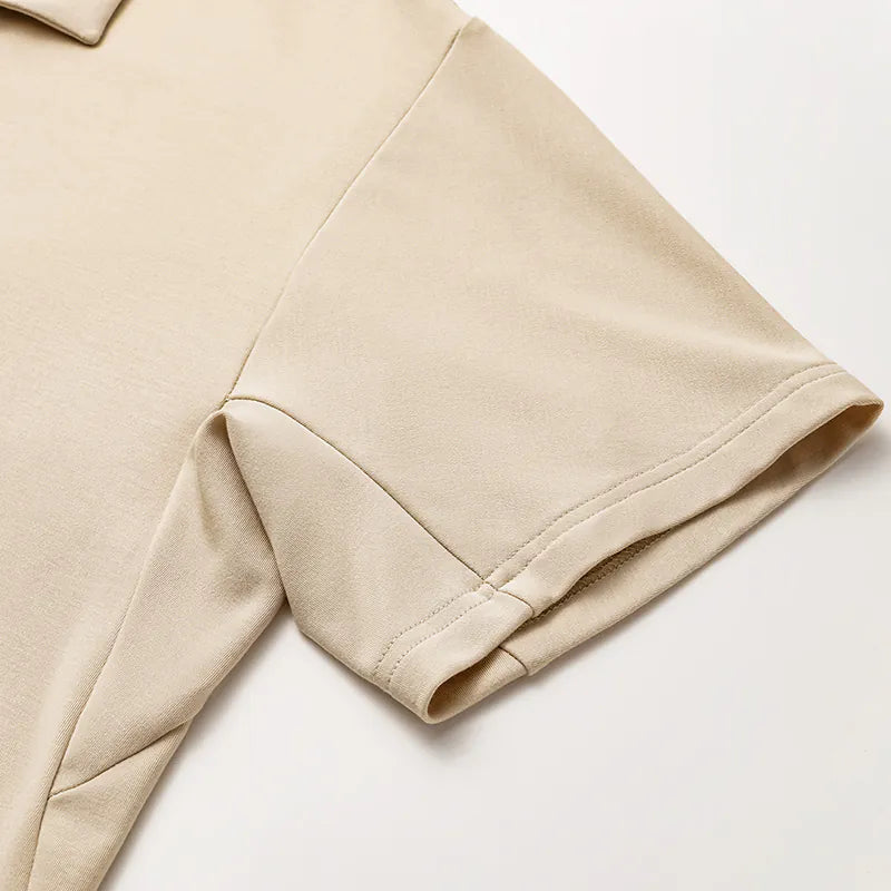 【男士系列】 “精緻日常” 超柔莫代爾POLO衫— 裸