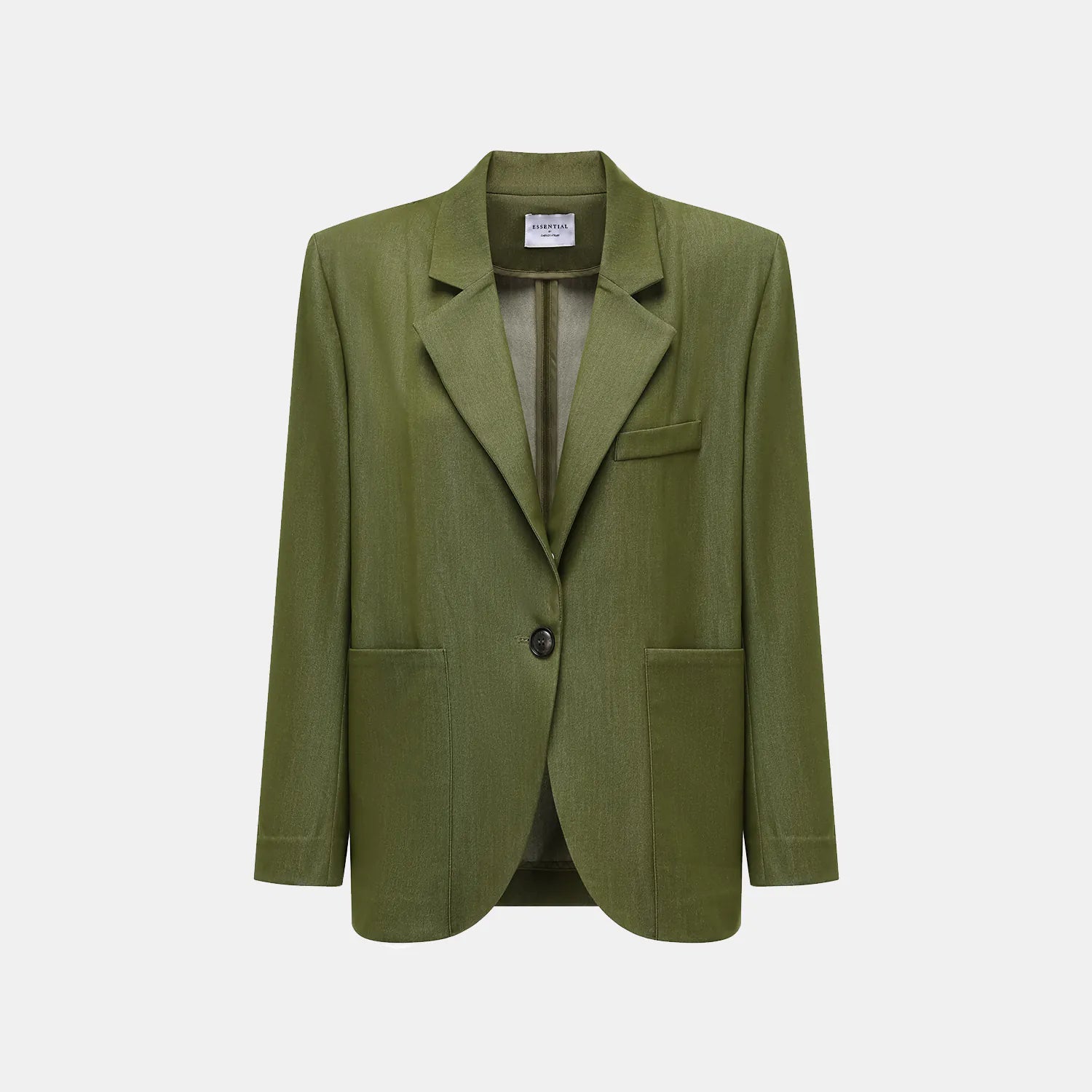 "Speak Sleek." 義大利肌理面料oversized西裝外套—Amber Garden