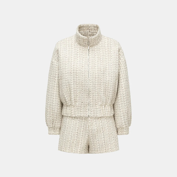 "Afternoon in Los Angeles" Tweed Shorts - Off-White 