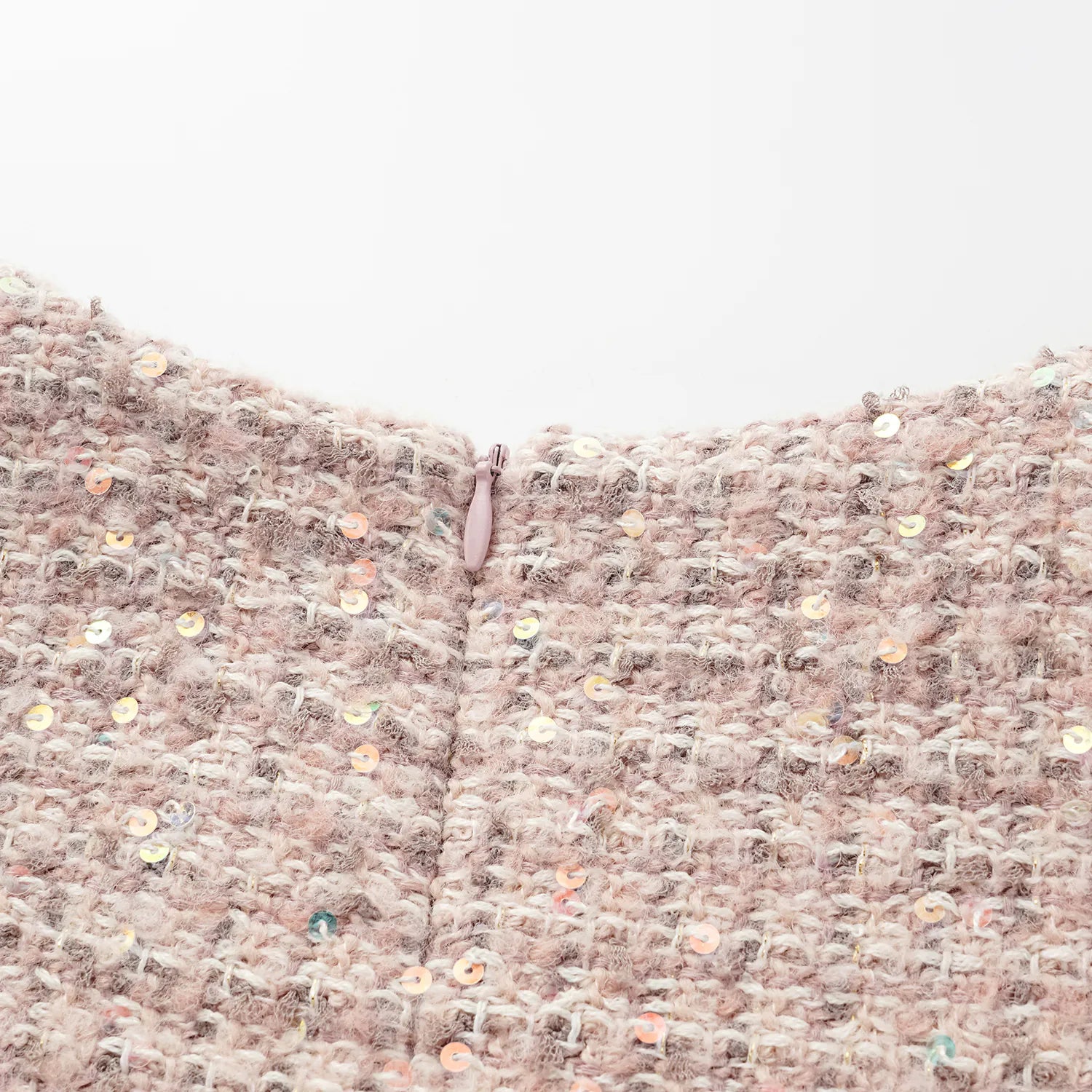 “Chelsea tea time.” 花呢A字長洋裝—Pink marshmallow