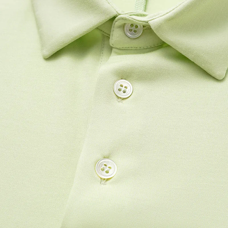 【男士系列】 “精緻日常” 超柔莫代爾POLO衫—淺綠
