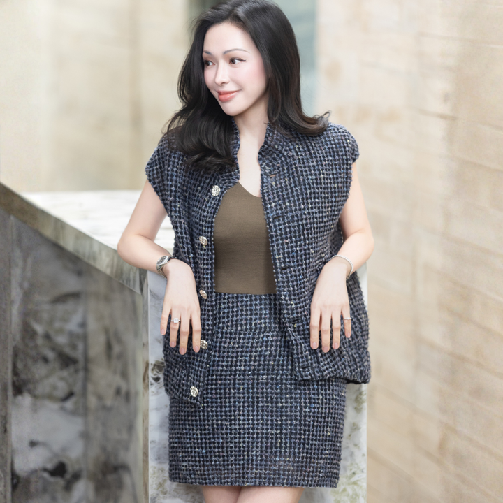 “Gallery Hours”立體彩織工藝褲裙—Starry Strokes星夜筆觸