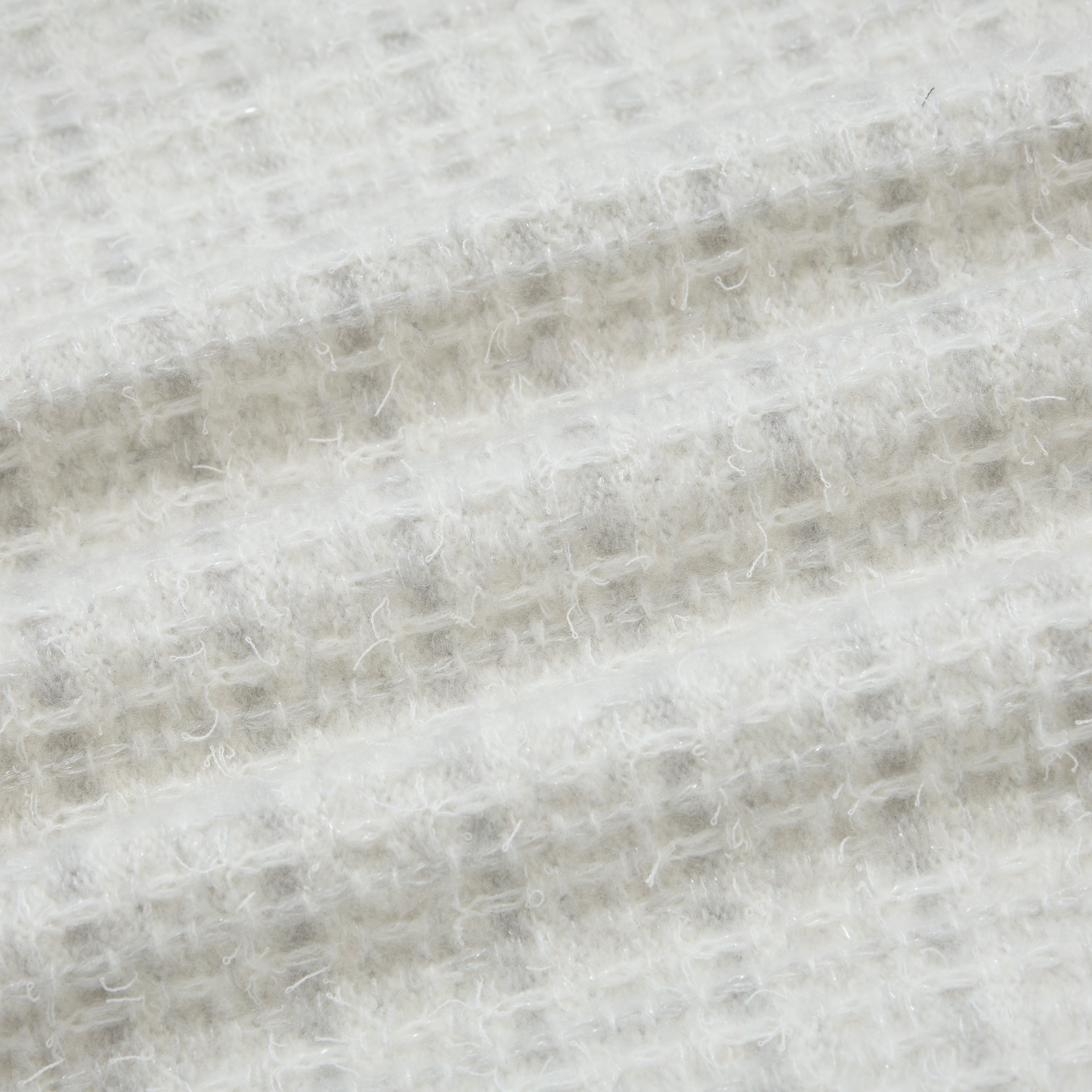 “Weekend at Monaco” Cashmere格織肌理流蘇針織外套—Blanc Rivage 白岸流光