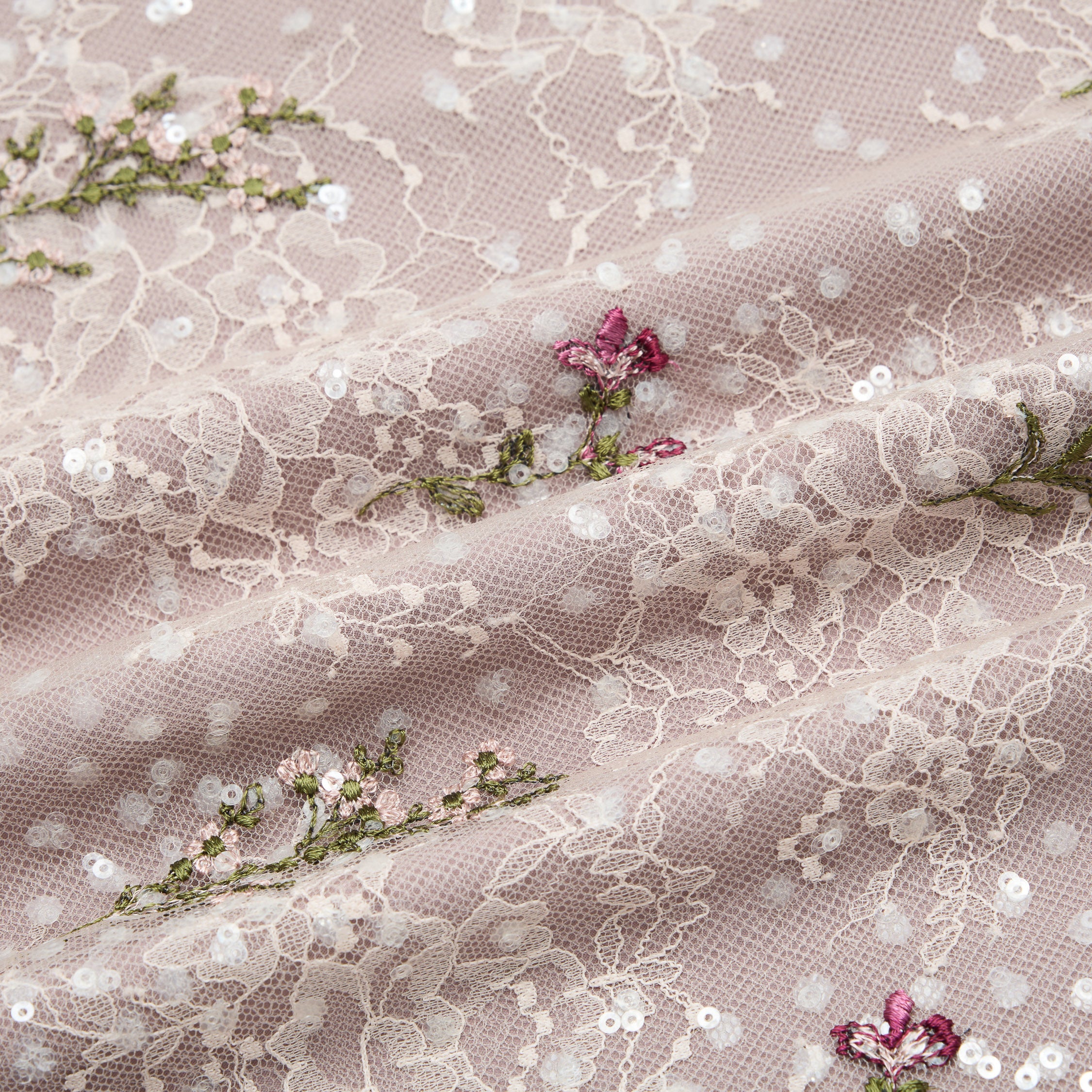 “Quiet Mastery”法國細繡織邊蕾絲細肩背心—Floré Veil 花序微隱