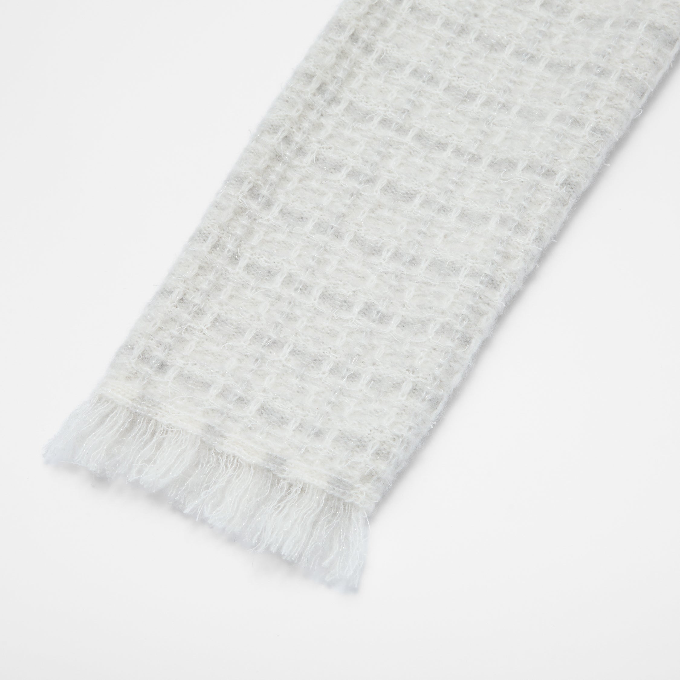 “Weekend at Monaco” Cashmere格織肌理流蘇針織外套—Blanc Rivage 白岸流光