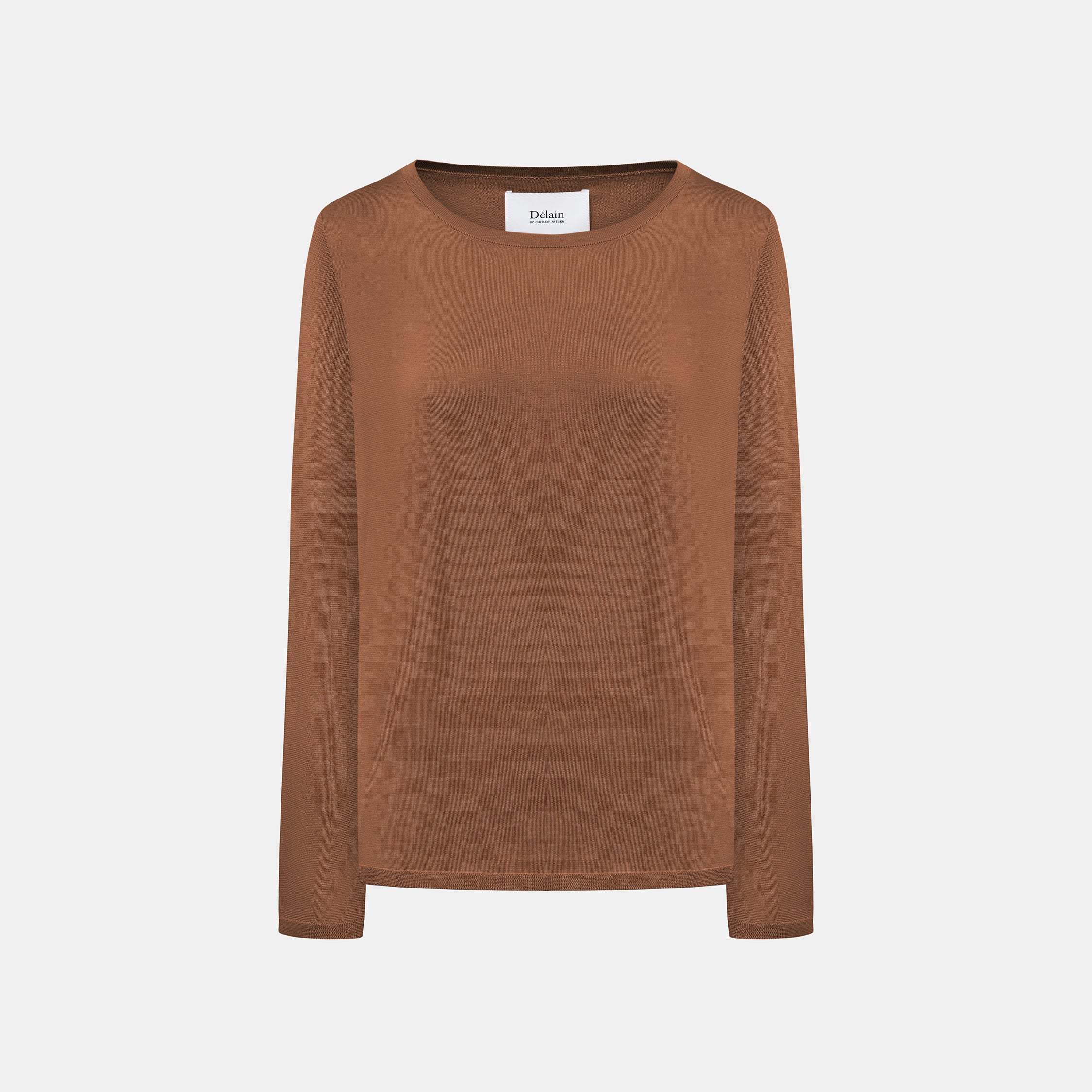 【直播限定】“Spring Diary”100% 桑蠶絲柔語針織上衣—Warm Cocoa柔霧暖棕