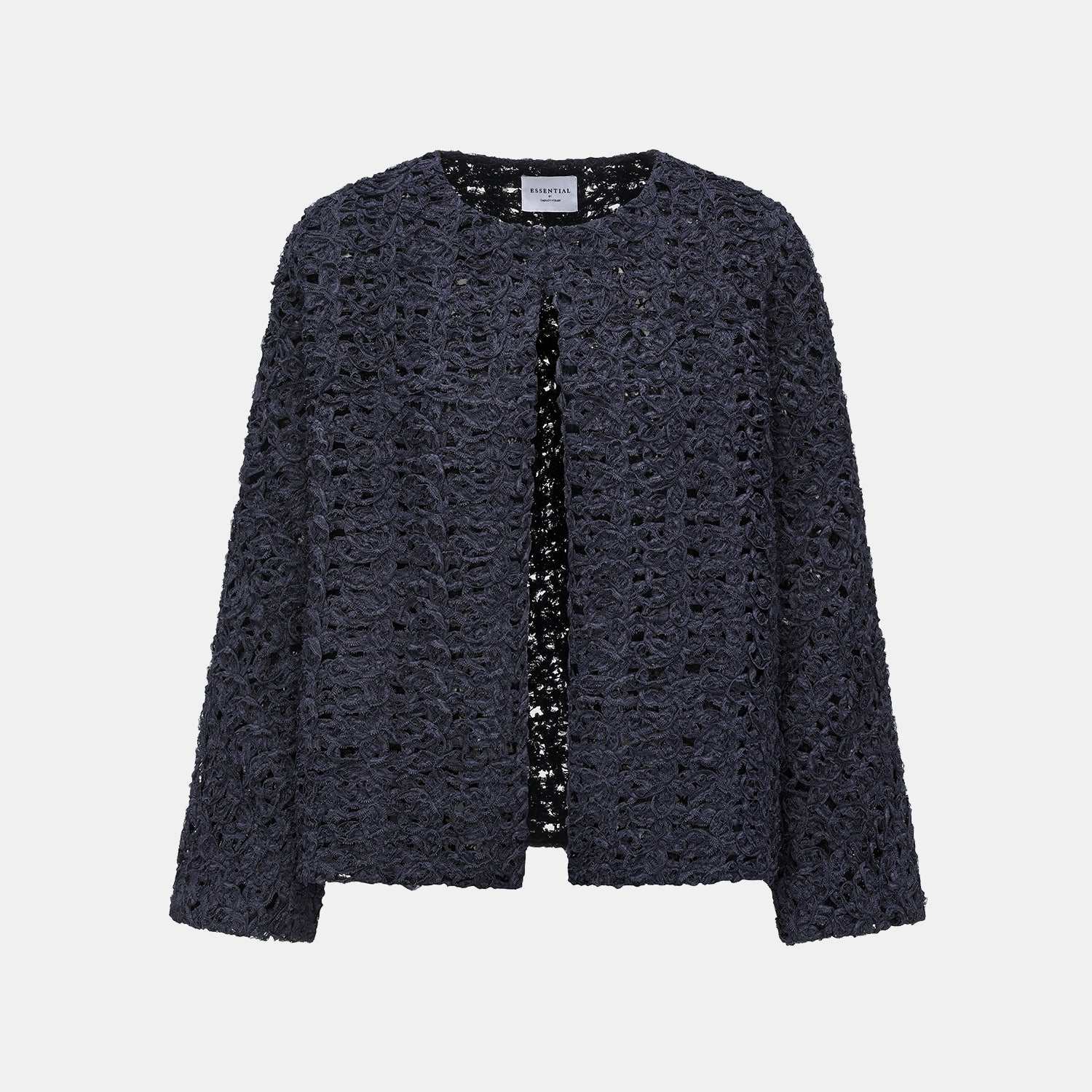 “Sloane Ave."繞畫織藝鏤花蕾絲外套—Indigo Ballad布爾藍調