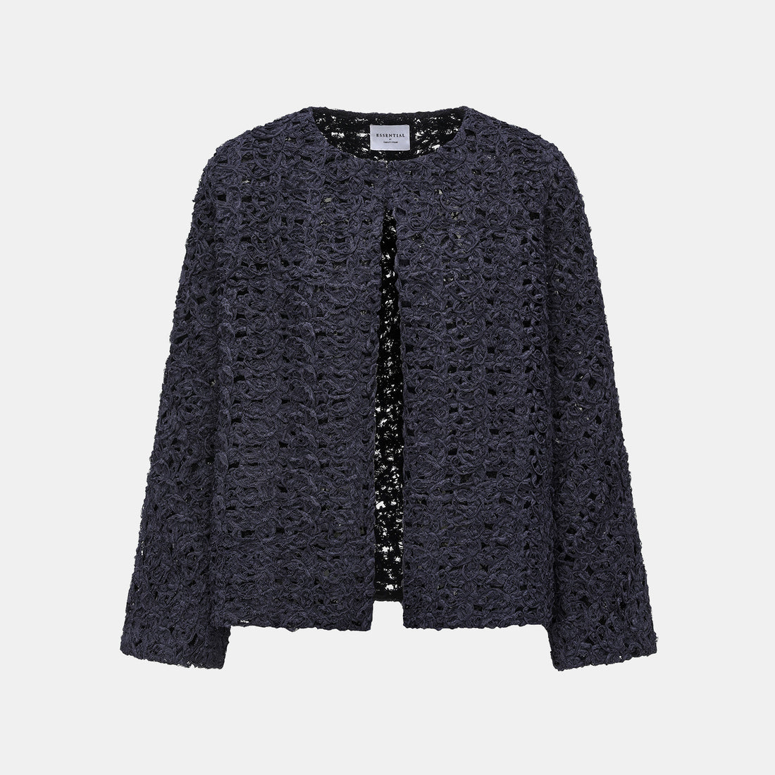 “Sloane Ave."繞畫織藝鏤花蕾絲外套—Indigo Ballad布爾藍調