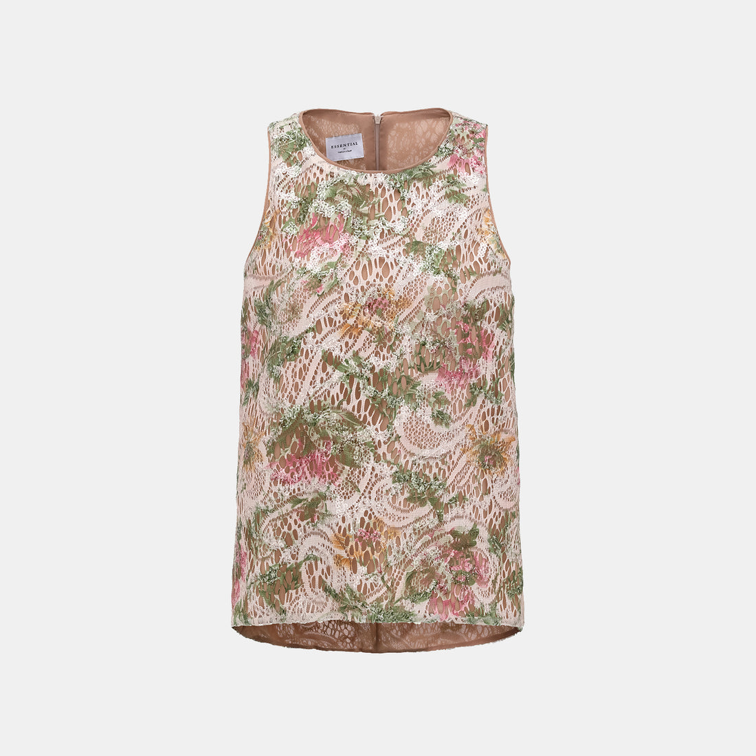 "Imperial Garden Teatime" Italian luxury embroidered lace vest - Chunxi Whisper