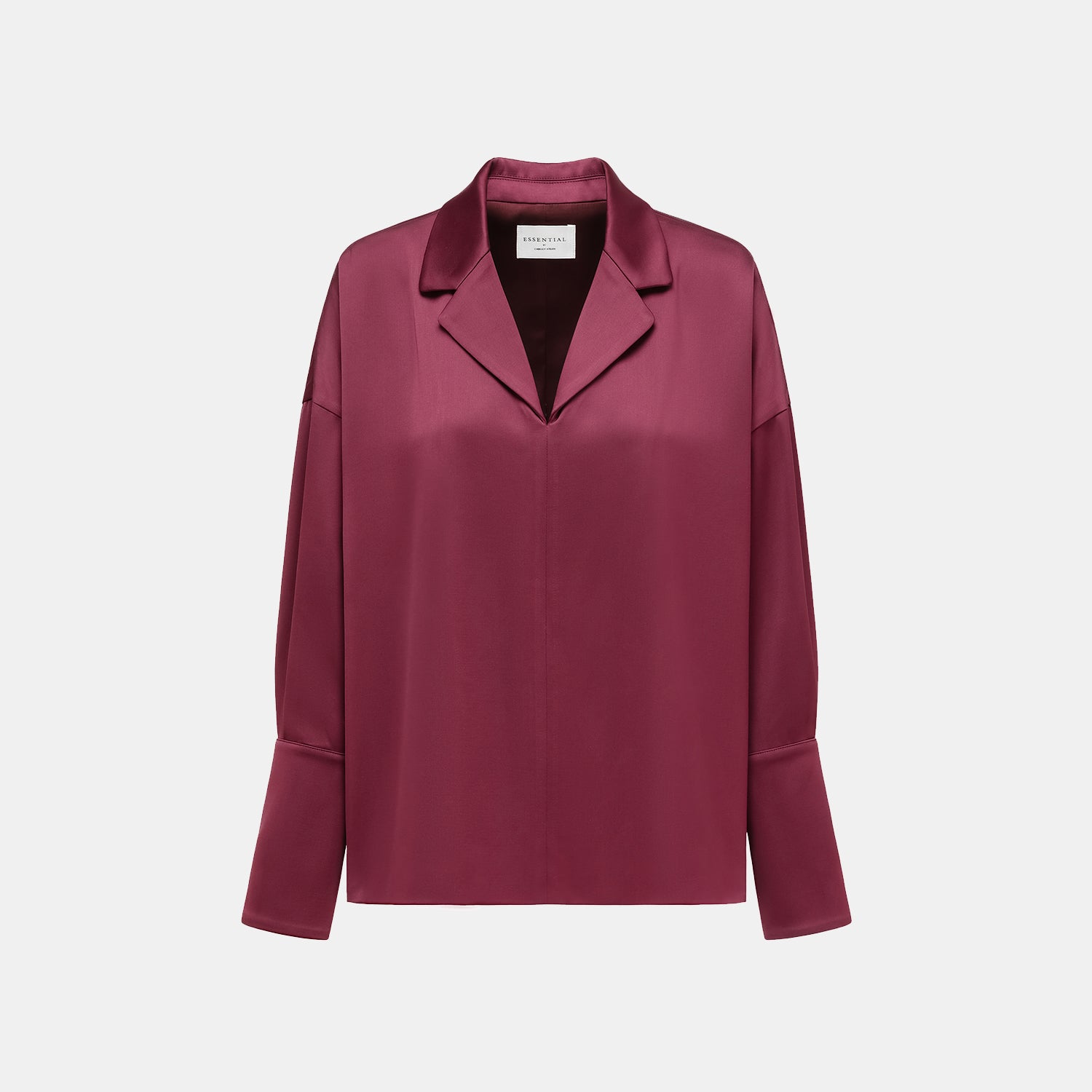 "Easy-go Chic" Heavy Acetate Smock - Velvet Purple 