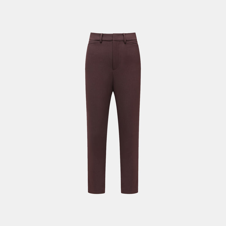 "Westminster Weekdays" Luxe Hemp Acetate Cropped Pants - Margaux 