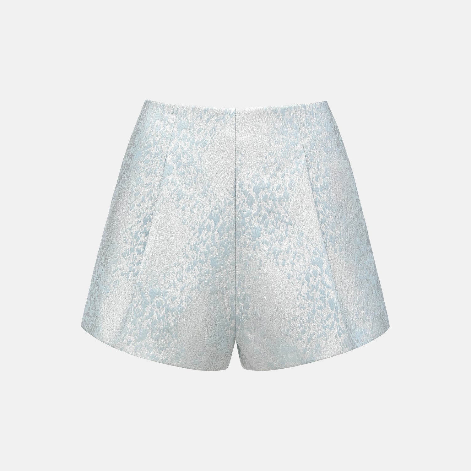 "春意"西班牙提花工藝提花短褲—影藍浮光