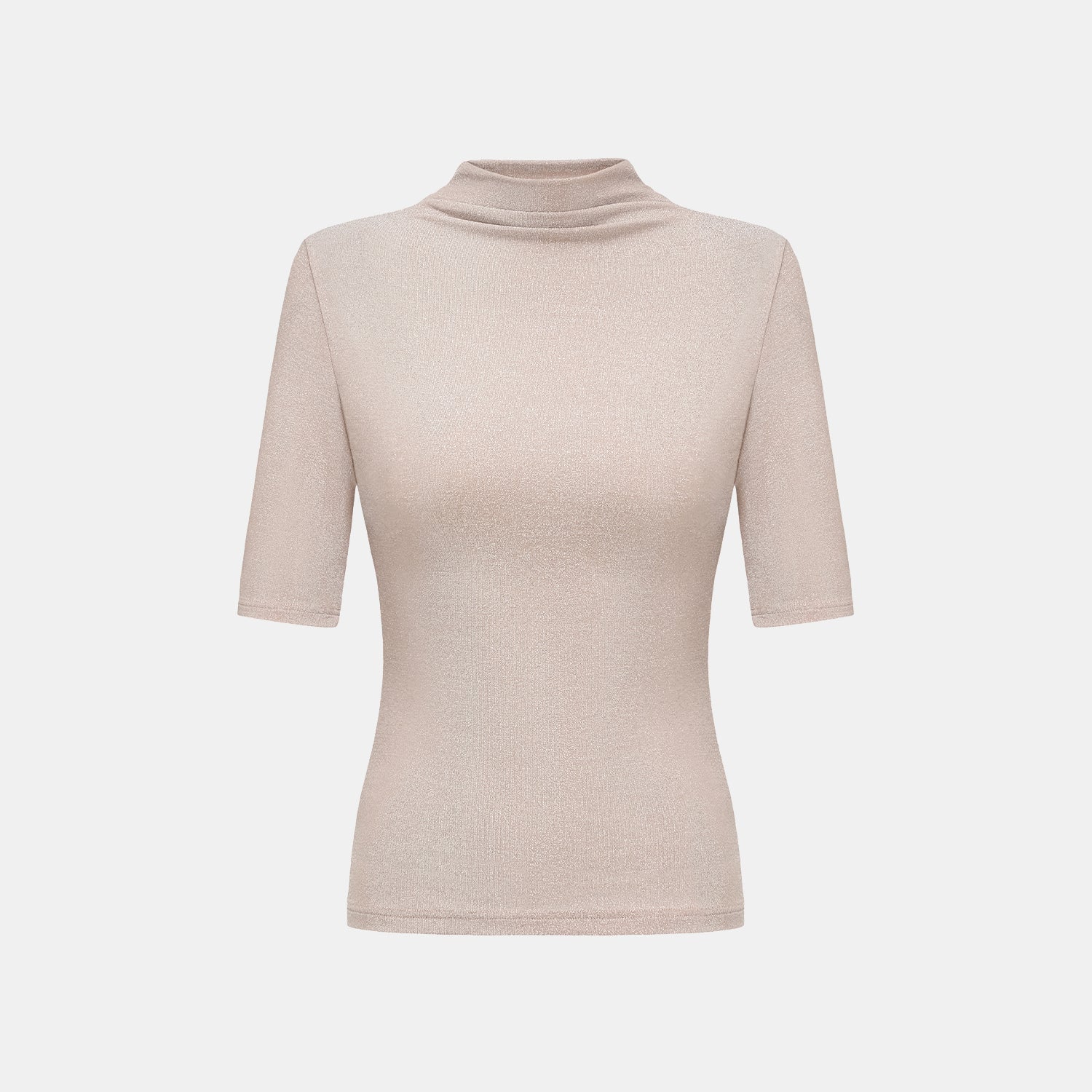 “Easy-go Chic” 銀織工藝彈性合身上衣—Pink