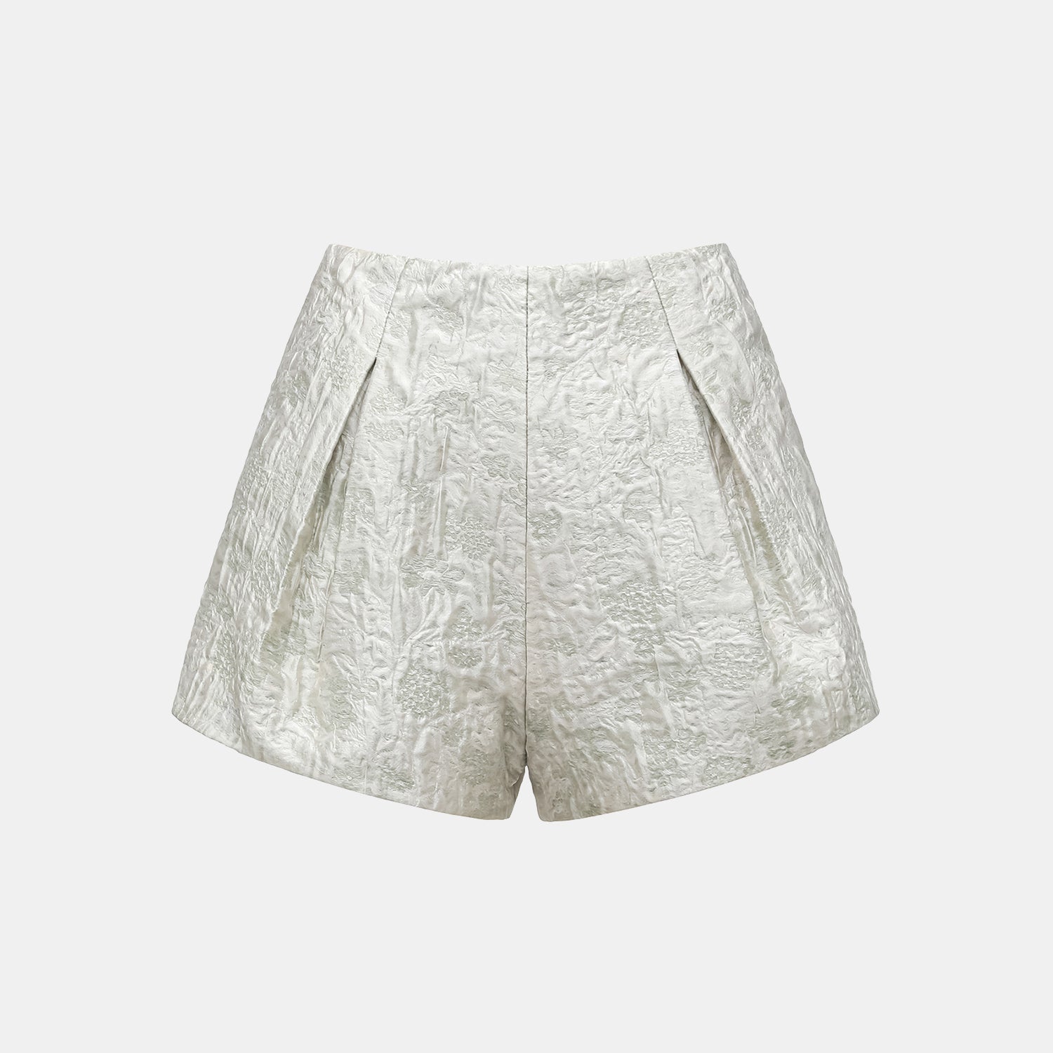 “春意” 冰晶提花輕國風短褲—浮玉春