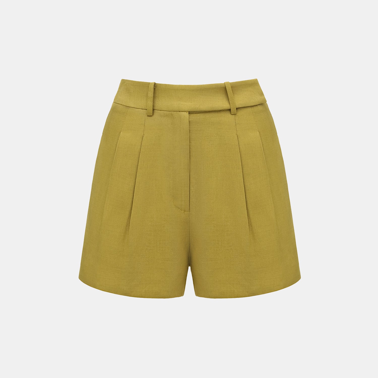 “知性時刻” 特殊絲竹肌理工藝醋酸短褲—暮薑