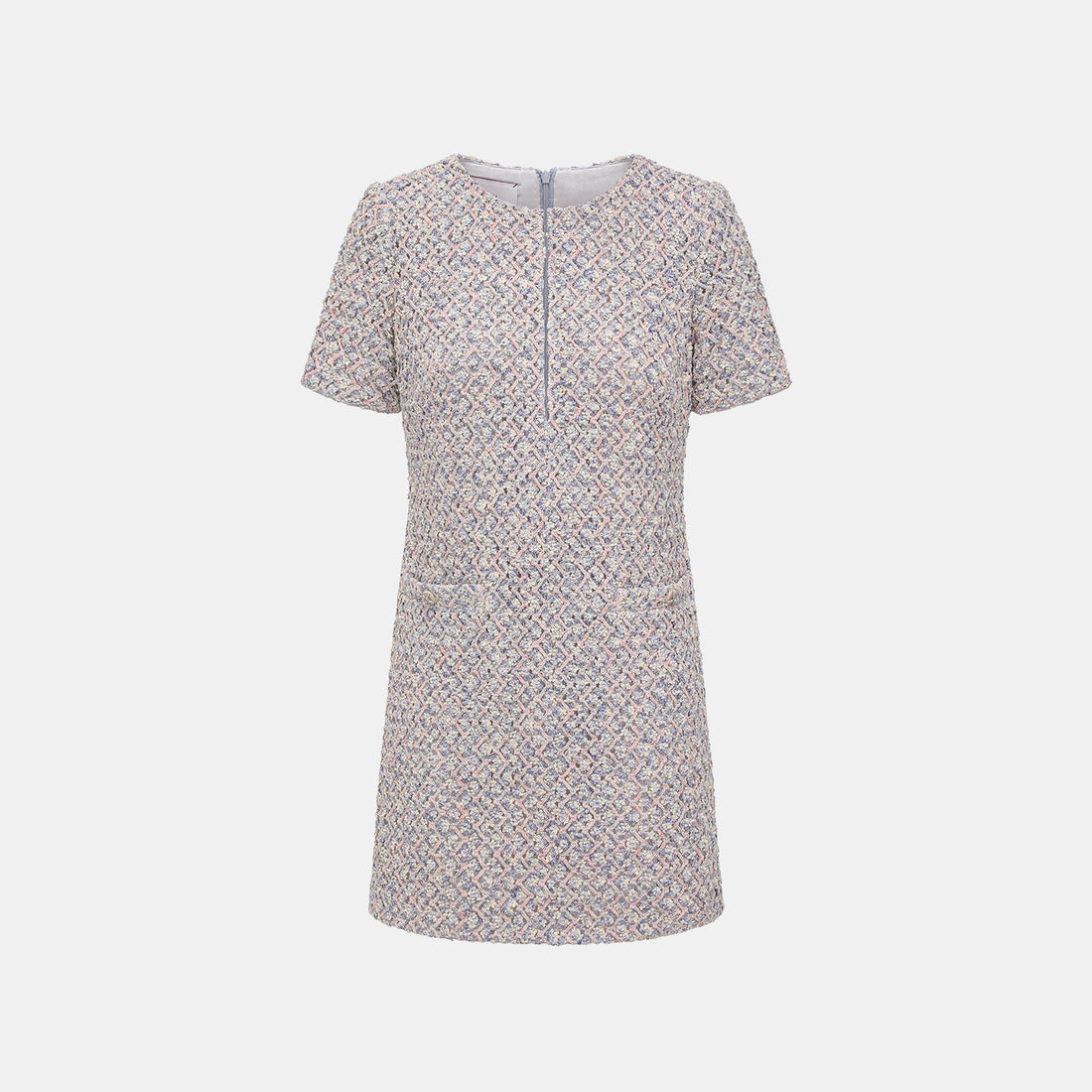 “Sloane Ave."法國高級訂製蕾絲勾織花呢洋裝 —Dreaming Pond莫內睡蓮・夢池