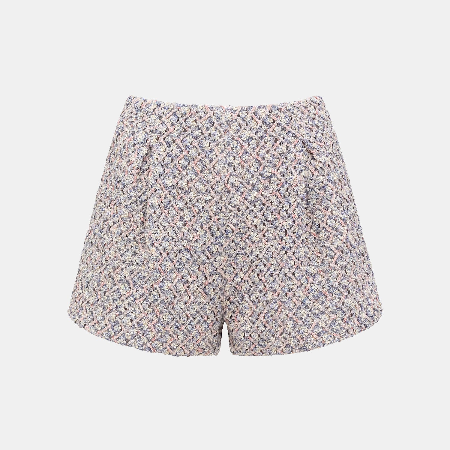 “Sloane Ave."法國高級訂製蕾絲勾織花呢短褲 —Dreaming Pond莫內睡蓮・夢池