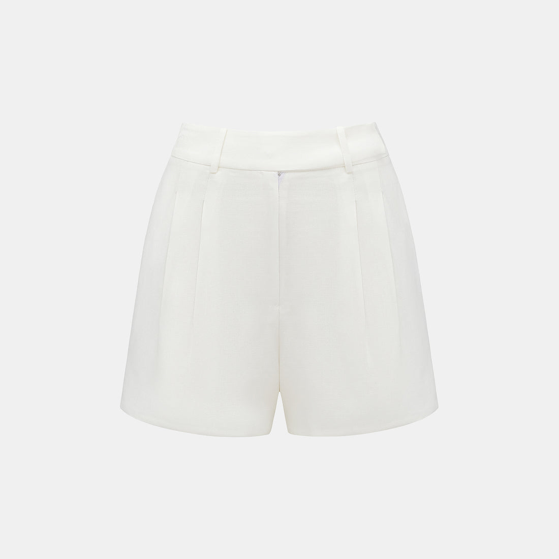 "Intellectual Moment" Special Silk and Bamboo Texture Acetate Shorts - Chenyu