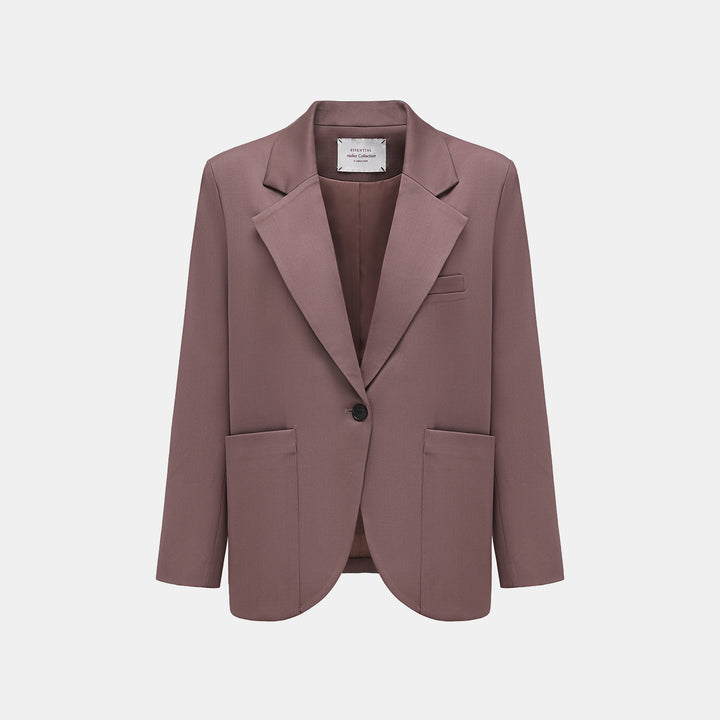 “Westminster Weekdays." 義大利頂級羊毛西裝外套—Rosewood Dusk烏木玫瑰