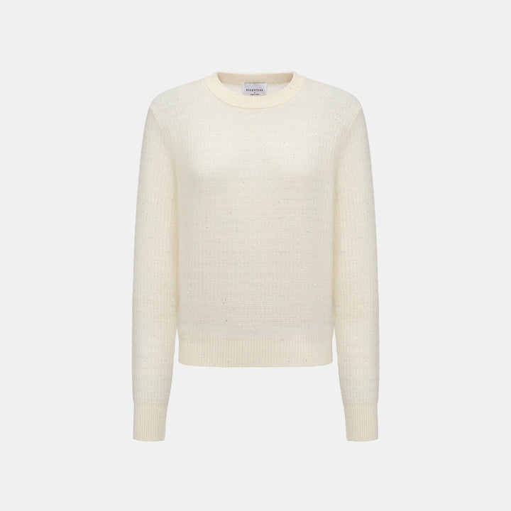 “Autumn Diary” 100% Cashmere極細絨柔星點針織上衣—Velour Moonlight絲絨月光