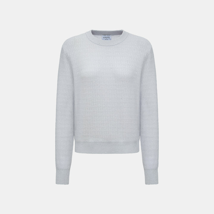 “Autumn Diary” 100% Cashmere極細絨柔星點針織上衣—Nebula Veil霧影星河