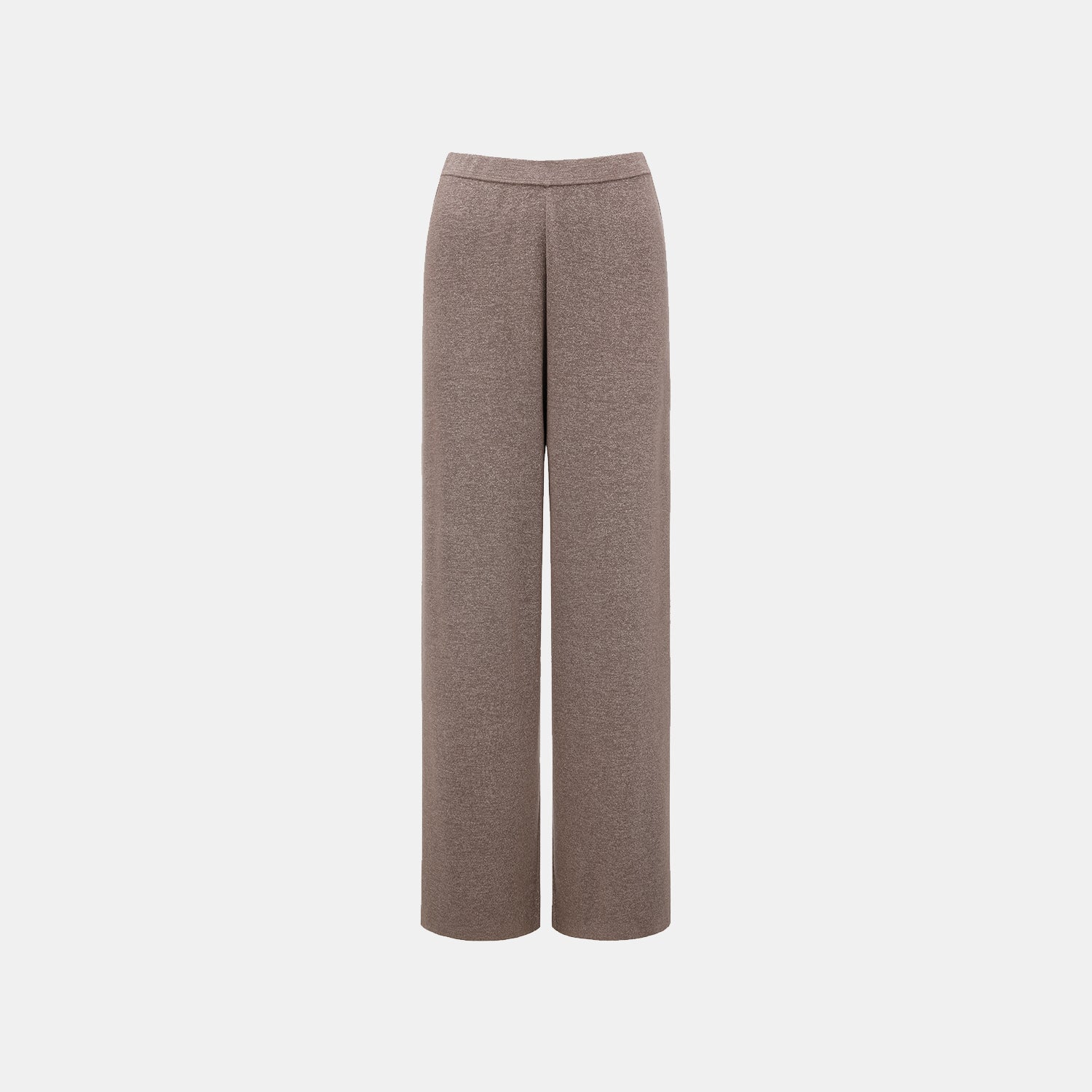 "Summer Diary" 涼感三醋酸喀什米爾針織長褲—Mocca