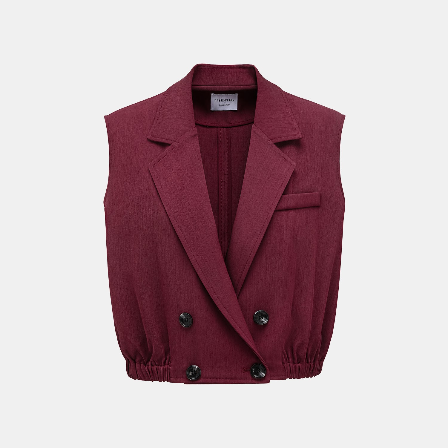 "Westminster weekdays." 義大利輕薄肌理彈性西裝背心—Mulberry Rouge花燃未央