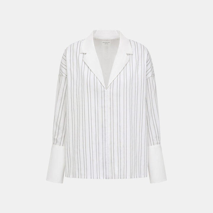 "Westminster Weekdays" Italian 3D Embroidery Oversized Shirt 