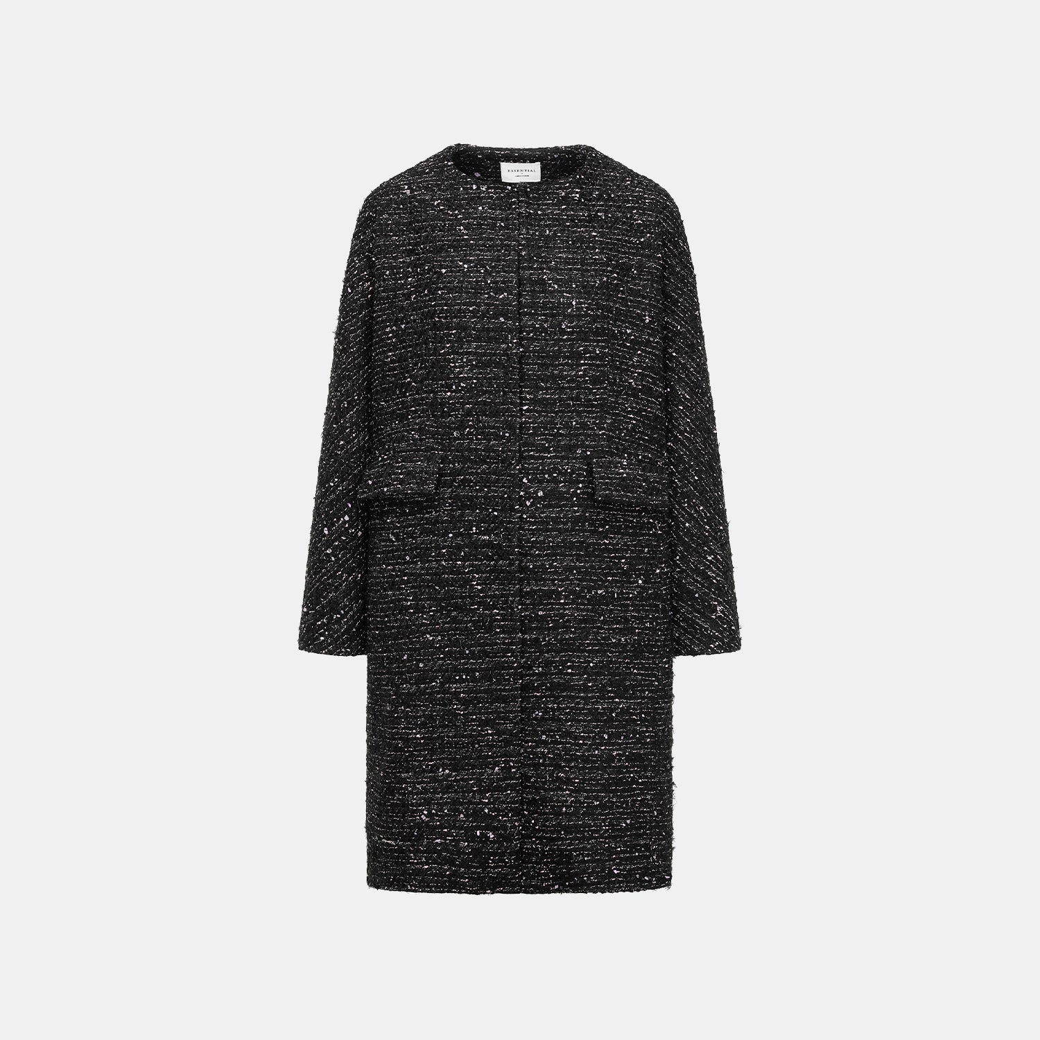 "Brunch at Ritz" Tweed Pupa Coat—Hidden Pink 