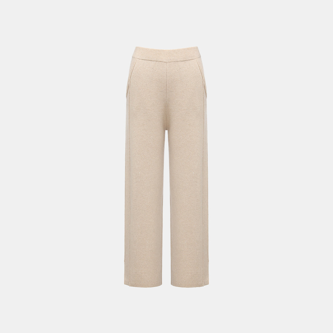 “Autumn Diary” 100% Cashmere極細絨柔星點針織長褲—Dream of Wheatfield麥田之夢