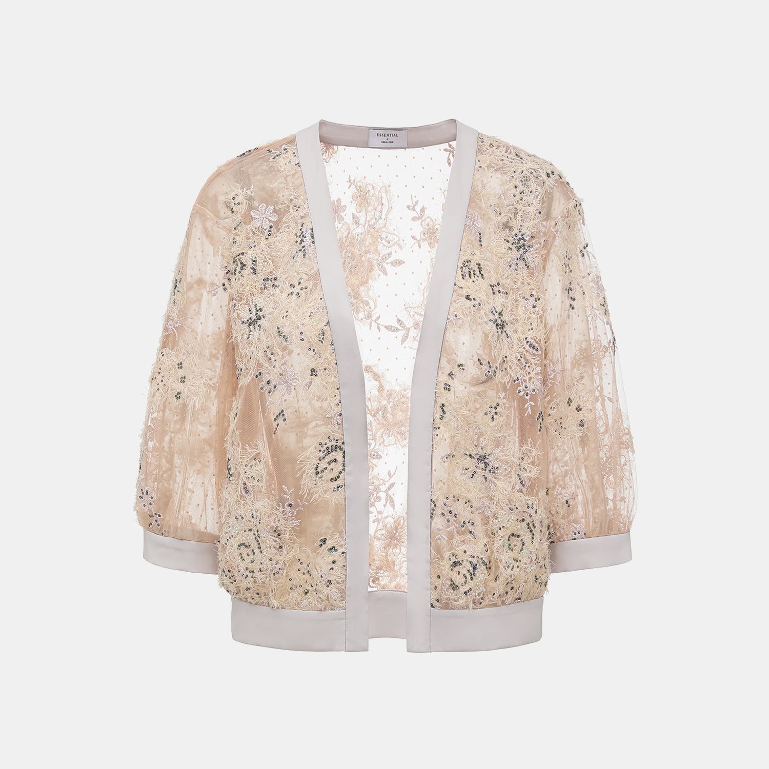 "Imperial Gala."  奢華蕾絲珠繡輕國風小開衫