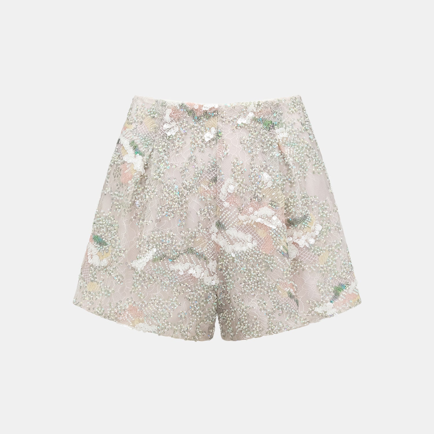 "Imperial Gala." 奢華蕾絲珠繡短褲—疏影輕煙
