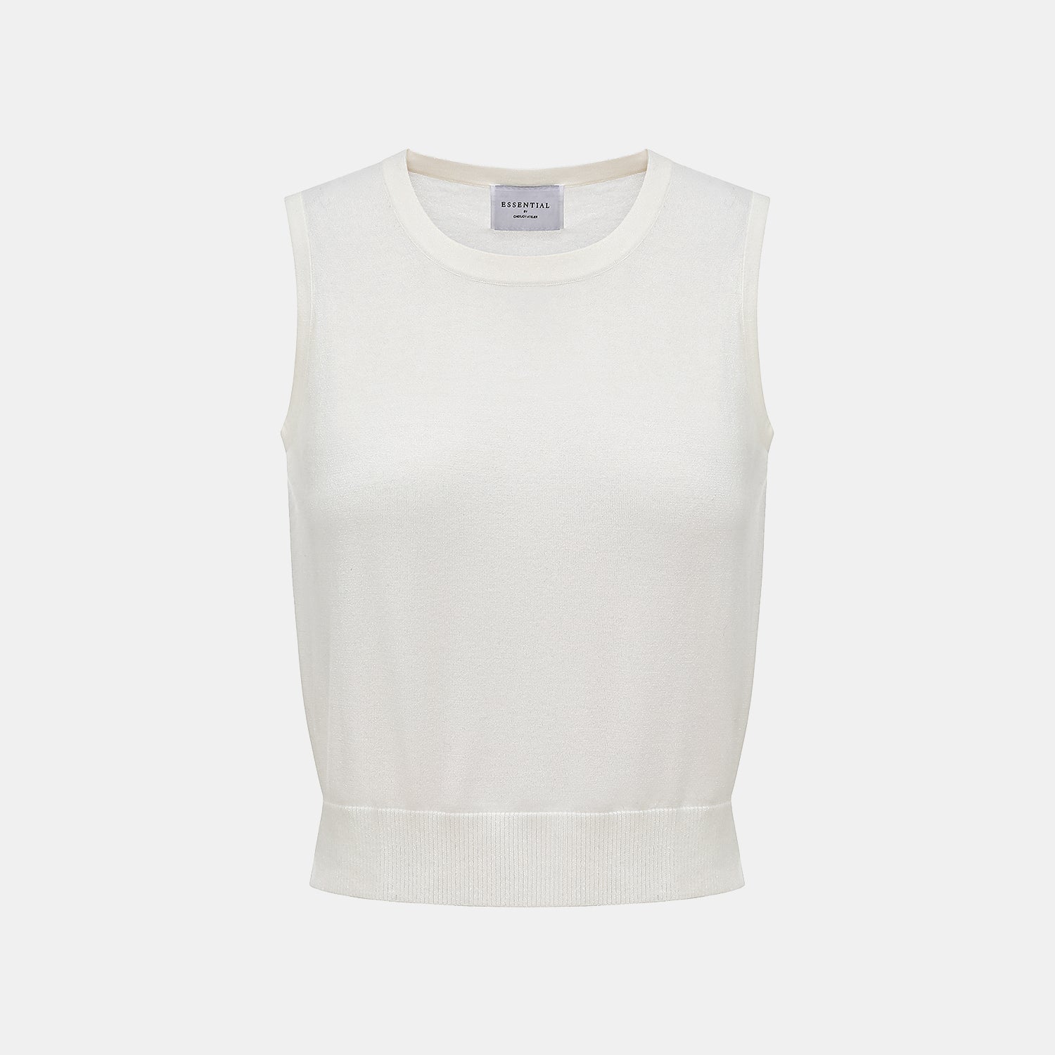 "Summer Diary" 涼感三醋酸喀什米爾針織背心—PURE