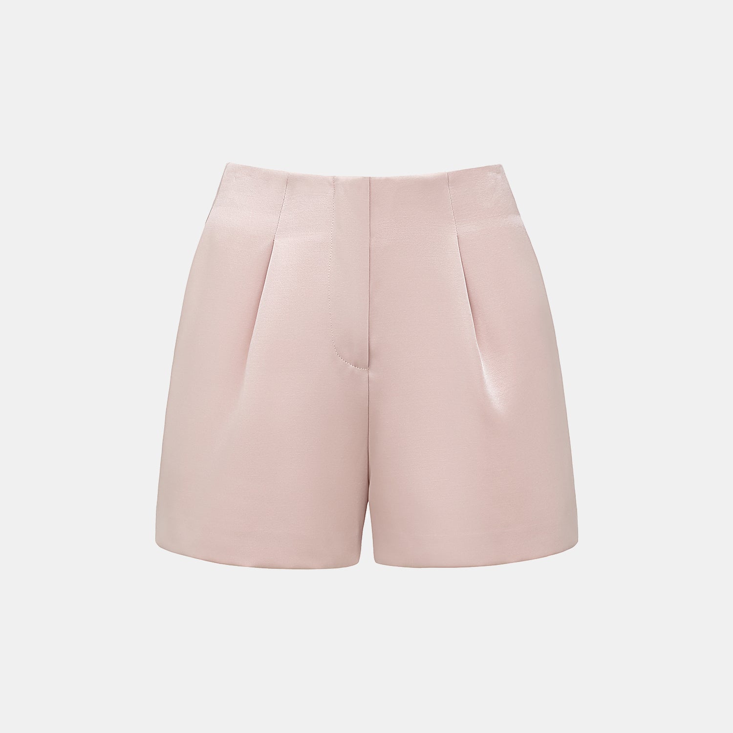 "Weekend at Monaco." 重磅緞面短褲 — Pink